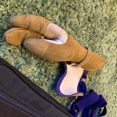 ◆弓道　本革　掛け　使用期間1年◆うち掛け1枚付き（サイズ中）◆収納バッグ付き