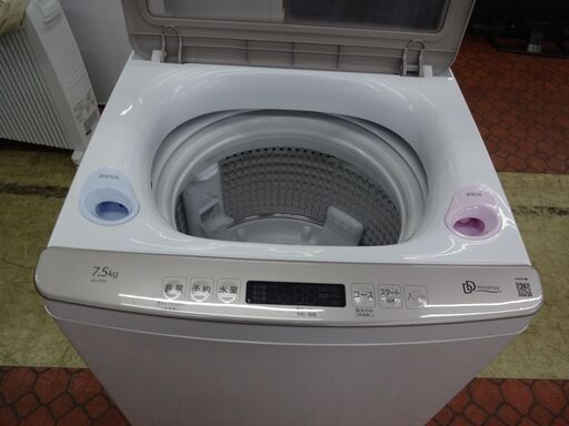 ID 003830　洗濯機7.5K　ハイアール　２０２２年製　JW-LD75C