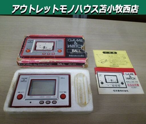 任天堂 GAME＆WATCH AC-01 BALL レトロ 当時物 中古 箱付き Nintendo ゲームウォッチ 苫小牧西店