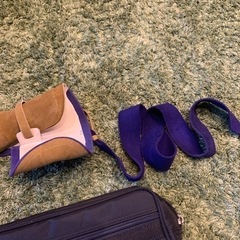 ◆弓道　本革　掛け　使用期間1年◆うち掛け1枚付き（サイズ中）◆収納バッグ付き