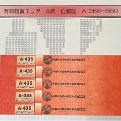 【即日発送】 水都くらわんか花火大会 有料観覧席 入場券 チケット