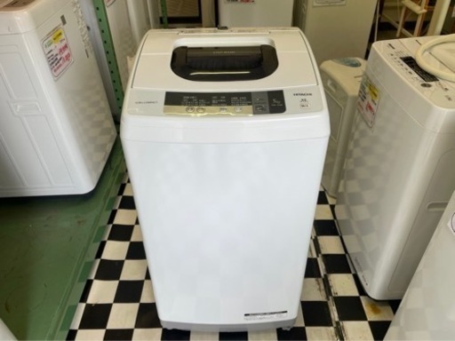 【リサイクルサービス八光】2016年製　日立  NW-5WR W [全自動洗濯機（5.0kg） ピュアホワイト]
