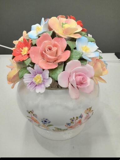 ★【エインズレイ】陶花　飾り　置物　ボーンチャイナ【定価39,600円】現行品　北九州店舗店頭販売のみ