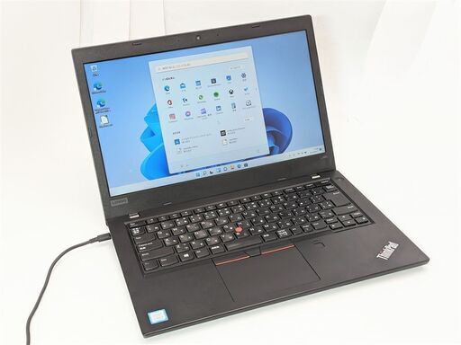 送料込 おまけ有 高速SSD 14型 ノートパソコン Lenovo L480 中古良品 第8世代Core i5 8GB 無線 Bluetooth カメラ Windows11 Office 保証付