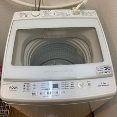 アクア　洗濯機　7kg
