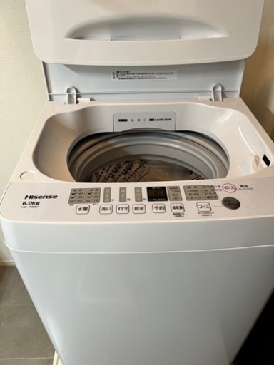 洗濯機 2023年6月購入 美品（HW-T60H）