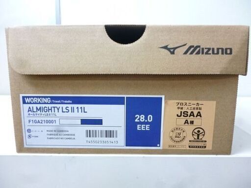 新品 ミズノ 安全靴 28.0cm EEE 白 F1GA210001 オールマイティ LS2 11L MIZUNO ホワイト ワークシューズ 靴 未使用品 札幌市東区 新道東店