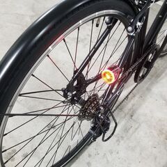 即納 ・PayPay 支払いOK！ クロモ クロスバイク 700×32C 前後LED