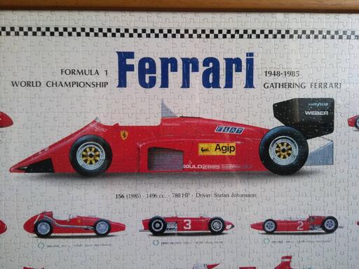 Ferrari 歴代フェラーリ 95㎝ ポスター パズル 額付 スポーツカー