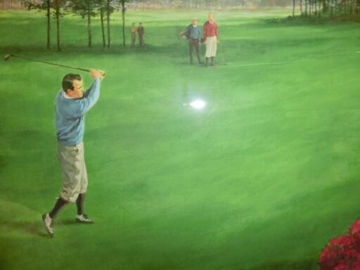 【美品】DomLupoドンルポ Gene Sarazenジーンサラゼン ゴルフ 額付 版画 美品】DomLupoドンルポ Gene Sarazenジーンサラゼン ゴルフ 額付 版画