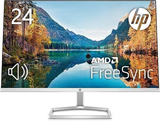 HP モニター M24fwa 23.8インチ フルHD 超薄型 非光沢IPSパネル スピーカー内蔵 背面ホワイト