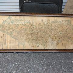 【ネット決済】絵画　旧東大阪市の地図