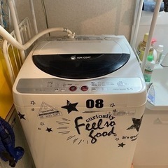 【配達可】シャープES-GE55K洗濯機➕ ランドリーラック 