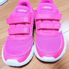 【処分】★こどもスニーカー★adidas★マジックテープランニン...