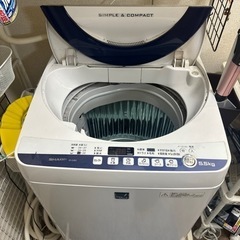 【取引き相手決定】洗濯機　SHARP  2015年製  5.5kg