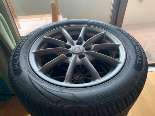 185／60／R15 冬用タイヤ ホイールセット - メルカリ 写真のような 