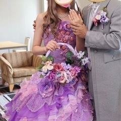 結婚式 カラードレス　ウェディング☆ラプンツェル風