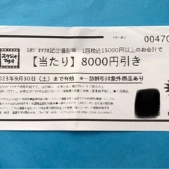 【値下げ】スタジオ マリオ 8000円引き【割引券】