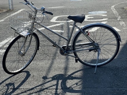 中古　自転車　シルバー