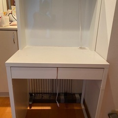 IKEA学習机/パソコンデスク/ホワイトボード付き(取り外し可能)