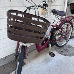 電動自転車 ブリヂストン バッテリー充電1回 小型 自転車 赤 ...