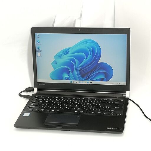 送料無料 高速SSD 13.3型 ノートパソコン 東芝 R73/F 中古美品 第6世代 i5 8GB 無線 Wi-Fi Bluetooth Webカメラ Windows11 Office