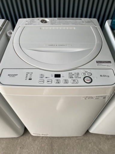 2021年製✩SHARP全自動電気洗濯機6.0kg(ﾟ∀ﾟ)