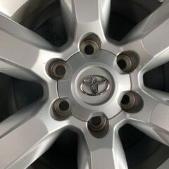 売約済　ランクルプラド　150系　17×7.5J　6H139.7　＋25　トヨタ純正　ハイエース流用可能　岩手県盛岡市　ブレ・曲がりなし