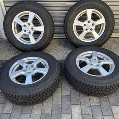 デリカD5純正18インチアルミホイールタイヤ付きと16インチスタッドレスタイヤアルミ付き