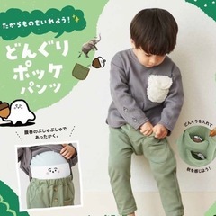 シナぷしゅ×GU どんぐりポッケパンツ3点