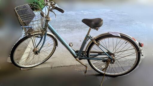 ミヤタ自転車　水色　３段変速