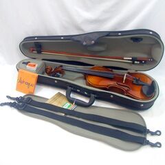 メンテ済み スズキバイオリン No300 杢 分数 1/2 1995年 SUZUKI弓 GEWAケース アルファーユ弦 アジャスター内臓テールピース ガルネリタイプ顎当て 全国発送対応 中古バイオリン 愛知県清須市より 管理（カ）K0353 メンテ済み スズキバイオリン No300 杢 分数 1/2 1995年 SUZUKI弓 GEWA