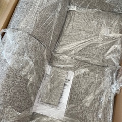 【新品未使用品】ローソファ　2〜3人掛け　グレー