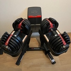 Bowflex 可変式ダンベル（2〜24kg）とトレーニングベンチ