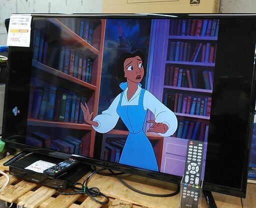 3か月間保証☆配達有り！15000円(税別）レボリューション 40型 液晶テレビ リモコン付きHDD外付け対応