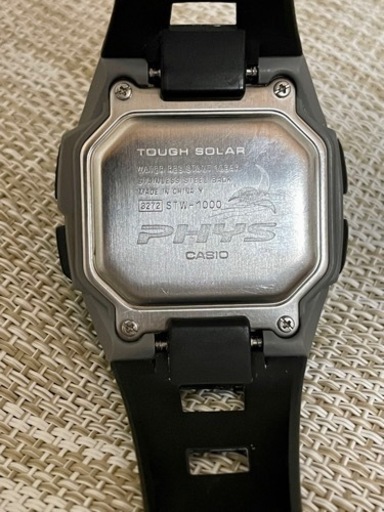 [ほぼ未使用美品/稼働品]CASIO カシオ PHYS STW-1000 TOUGH SOLAR/ソーラー充電/電波時計/腕時計