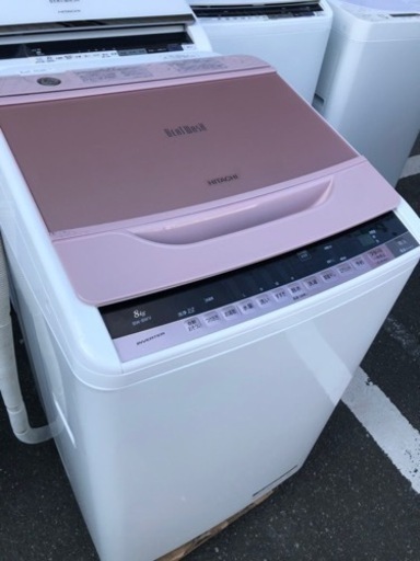 福岡市内配送設置無料　日立 HITACHI BW-8WV P [ビートウォッシュ 全自動洗濯機 （8kg） ピンク]