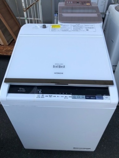 福岡市内配送設置無料　日立 乾燥機能付き洗濯機12kg/6kg BW-DX120BE5