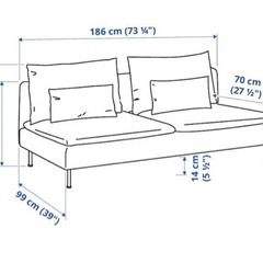 IKEA ソーデルハムン SÖDERHAMN 3人掛け