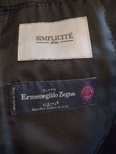 zegnaの生地　スーツ　ブランドsimplicite