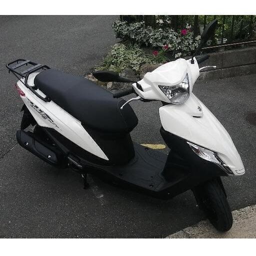 受付け終了【 SUZUKI スズキ 】 アドレス125 2BJ-DT11A ホワイト 現在約47,500km(進行中)　125cc 原付2種 原付二種