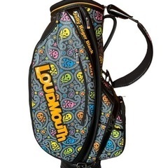 ラウドマウス　LoudMouth キャディバッグ　スカル柄　ドライバーアイアンカバーセット