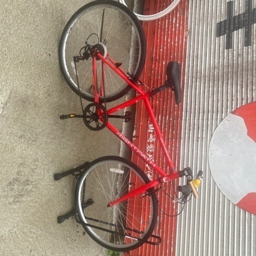 自転車　赤