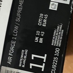 Nike Airforce1 Low supreme  29.0cm