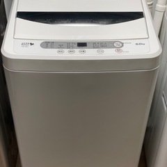 送料・設置込み　洗濯機　6kg ヤマダ　2018年