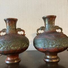 壺 花器 花瓶 鉄製 飾り 置物　2個 セット　用途色々