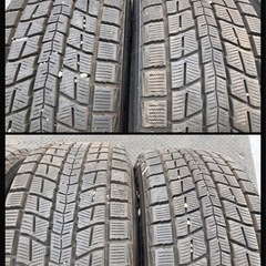 18クラウン ゼロクラウン 純正 アルミホイール 18インチ バリ山 スタッドレスタイヤ付き 225/45R18 2021年製 ノア ヴォクシーにも