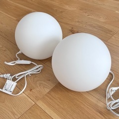ニトリ ボール型照明2個