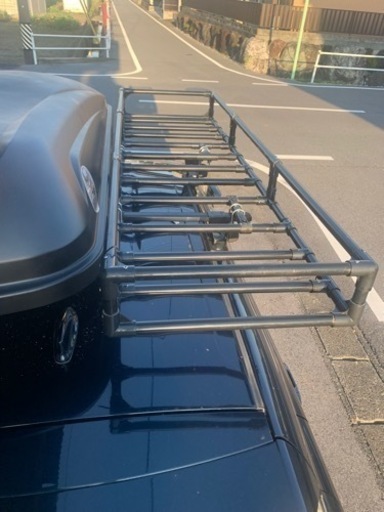 値下げしました】自作の車のルーフラックです。 リスのトランクカーゴ
