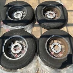 中古ジムニーシエラJB74純正アルミホイル&タイヤ 5本